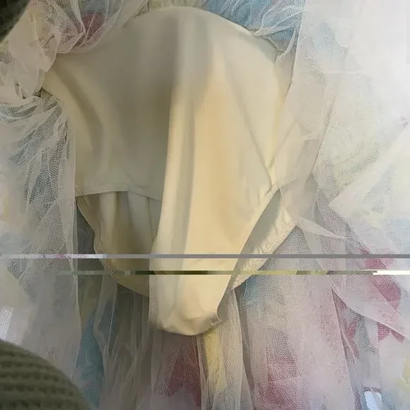 Colorful Dance Recital Dress Prom Homecoming Party Dance Costume Floral Girly - Picture 6 of 13